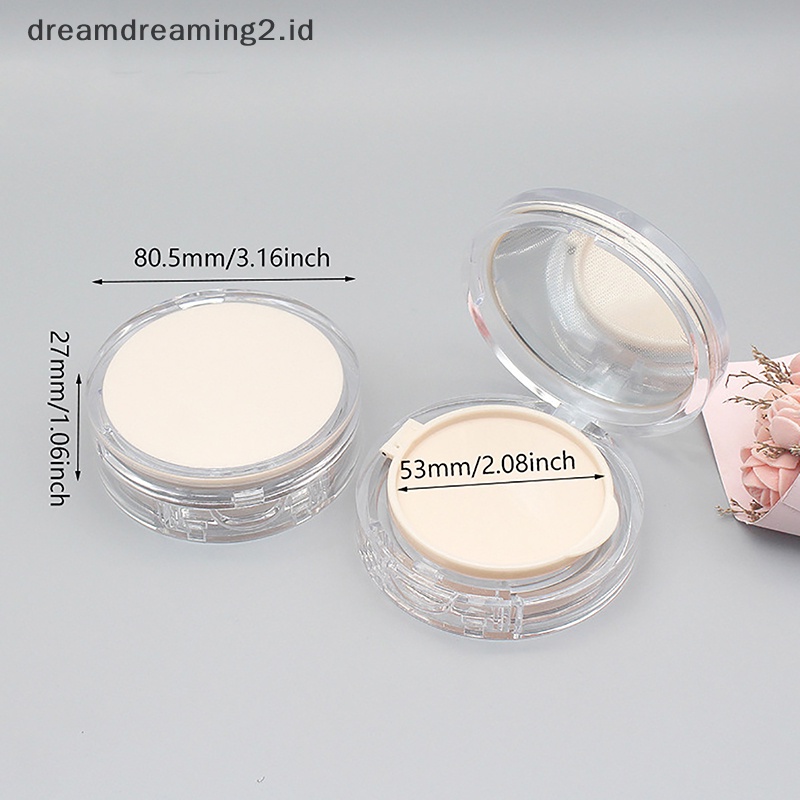 (drea) Bantal Udara Kosong Tetap Sponge Puff Container Box Foundation Cair Cream Box //