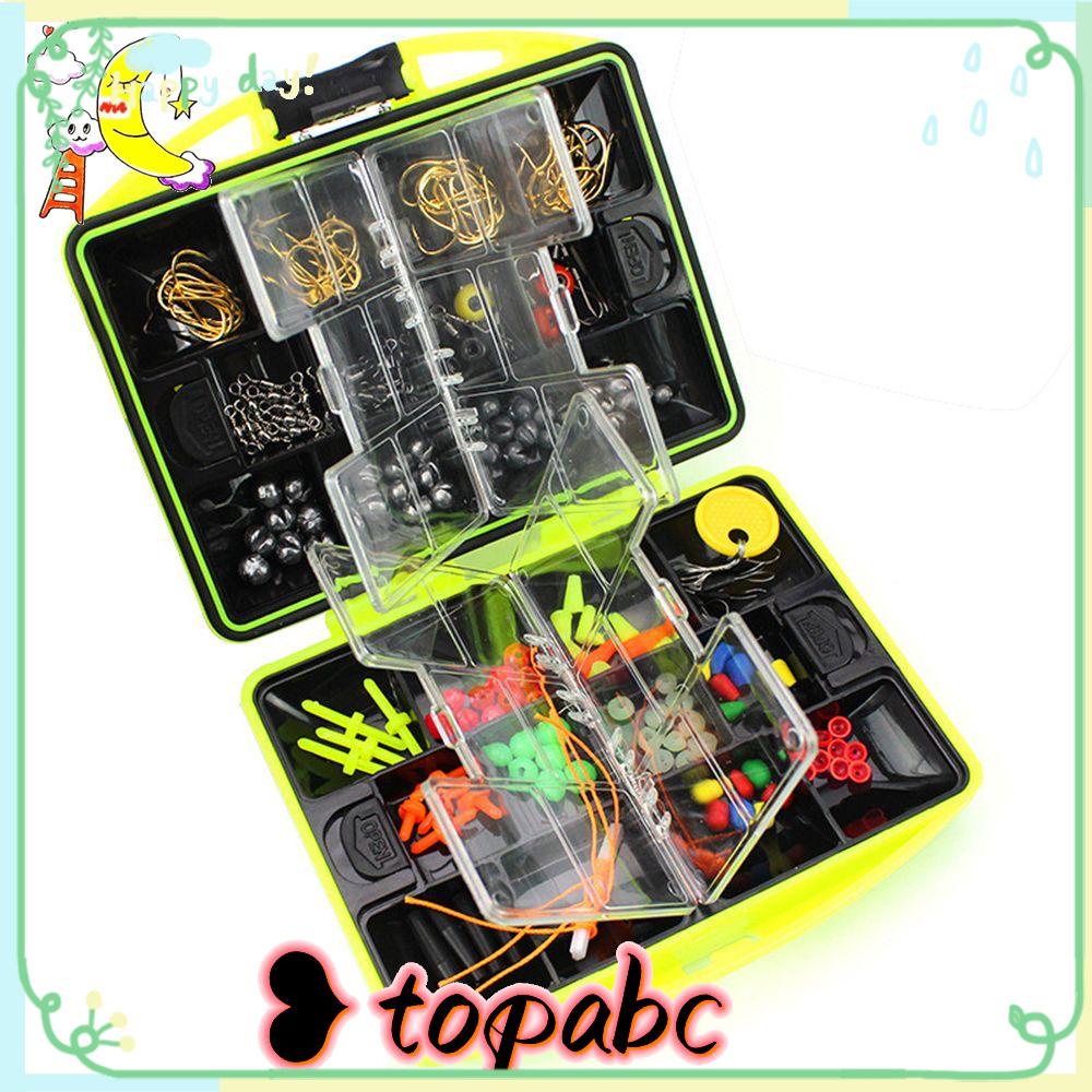 TOP 184pcs Aksesoris Memancing Kit Tahan Lama Portable tackle box Pemberat Sinker