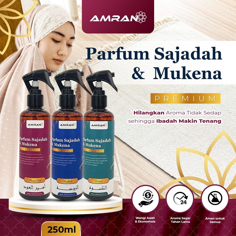 PARFUM MUKENA SAJADAH - PARFUM ARAB ANTI BAKTERI SPRAY 250ml