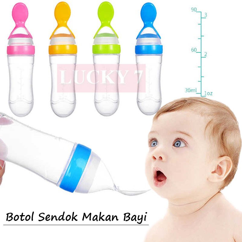 Botol Sendok Makan Bayi Baby Peralatan Bayi Spoon Feeder