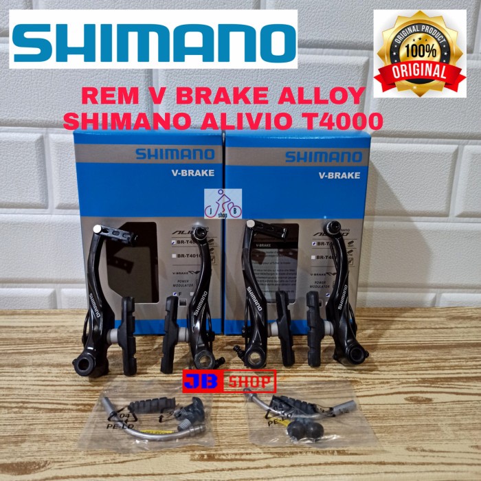 REM V BRAKE SHIMANO ALLOY ORIGINAL SEPEDA LIPAT FOLDING SELLY MTB BMX