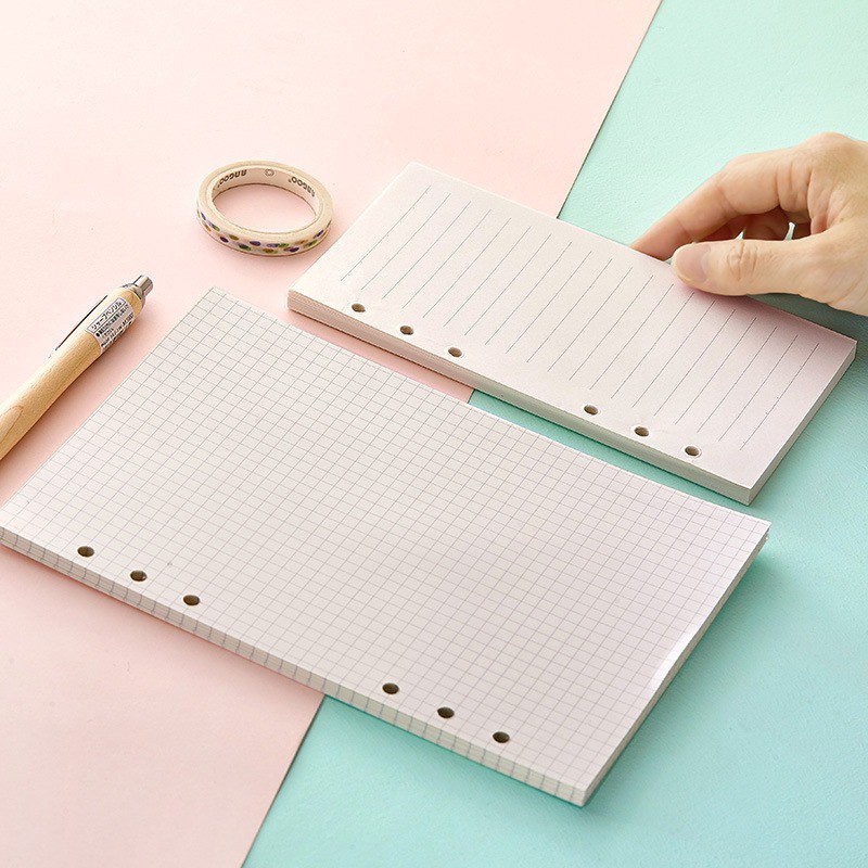 

Isi Binder 6 / 20 / 26 Hole Ring / Dot Grid Ruled Garis Blank B5 A5 A6 / Refill Kertas Loose Leaf Planner Lubang Monthly Weekly To Do