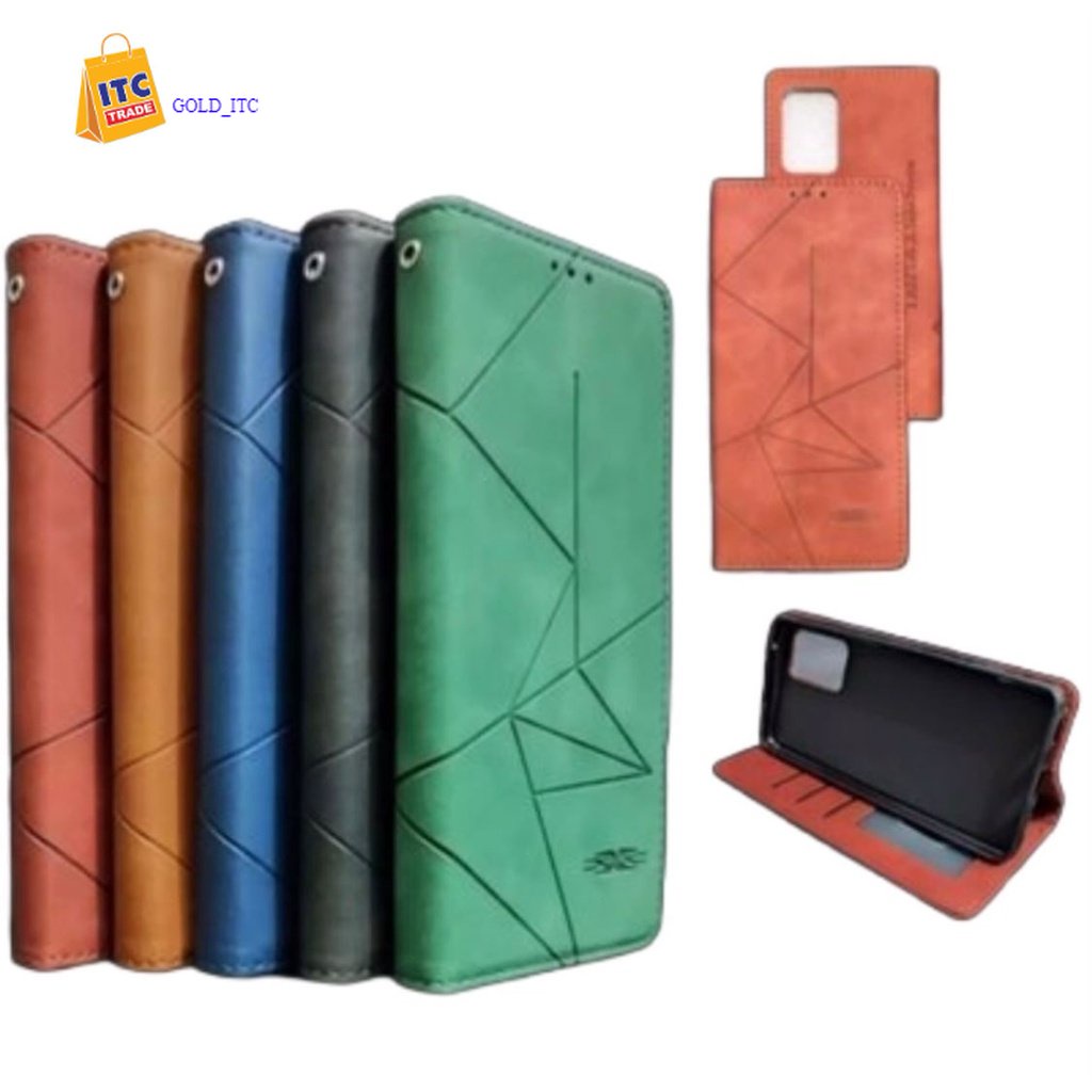 Case Bahan Premium ✅ Dompet Kulit Magnet Premium For INFINIX NOTE 7 8 10 11 PRO Leather  Magnet Kulit Premium Flip Cover Kulit Casing Lipat