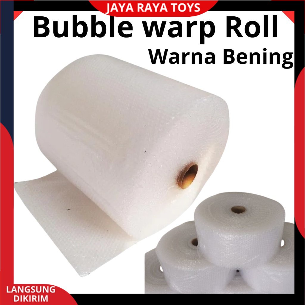 Bubble Wrap 20cm x 50 meter Hitam Bening Berkualitas Expedisi Cargo