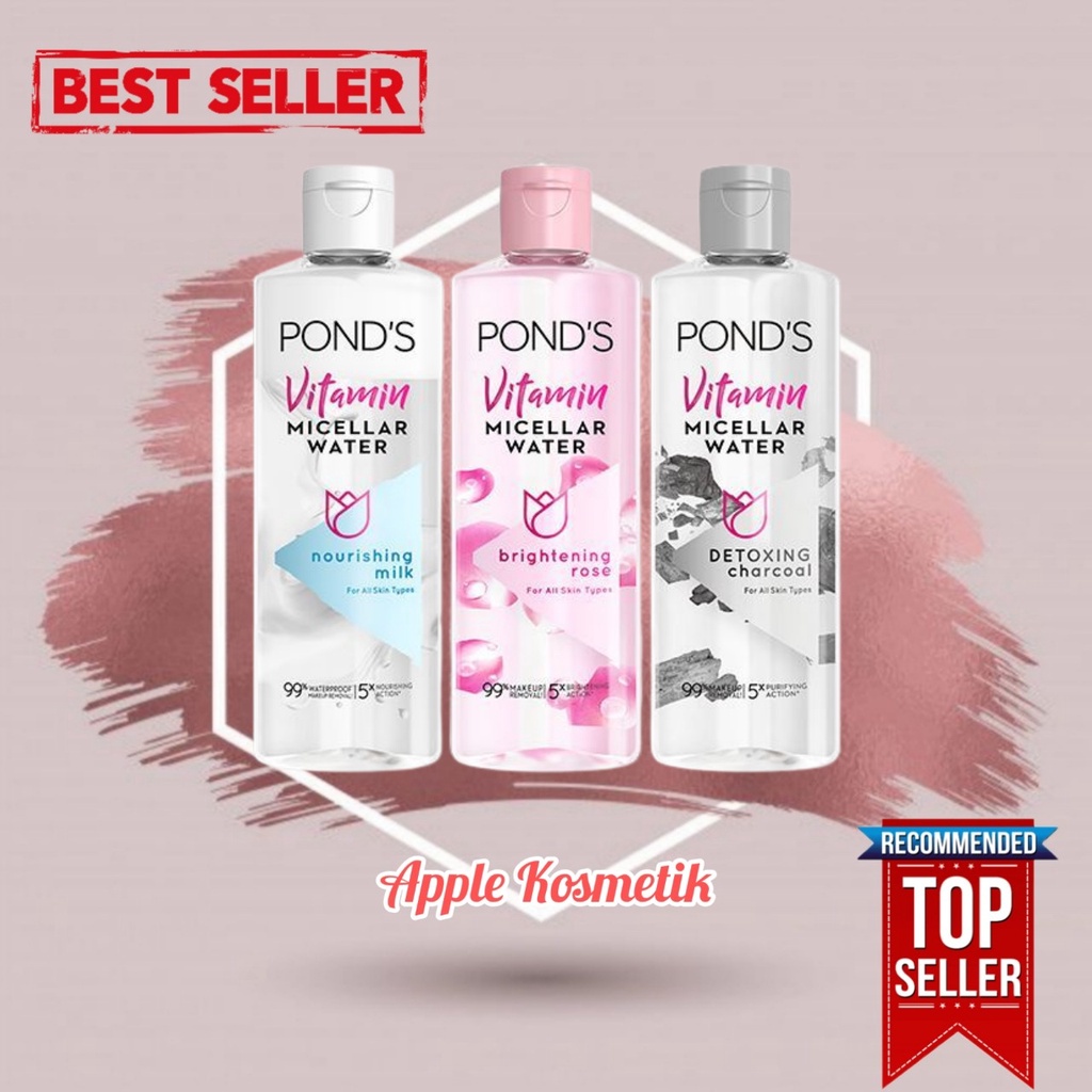 POND'S Vitamin Micellar Water / Makeup Remover Brightening - APPLE KOSMETIK