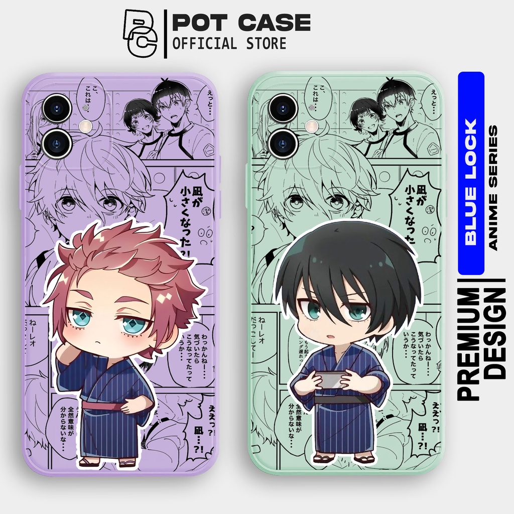 Case Blue Lock SM165 Infinix Smart 4 5 6 Hot 10 11 12Play Note 12 Softcase Silikon HP Karakter Itosh