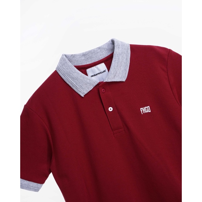 KAOS POLO FRIDAY KILLER | ARAM MAROON