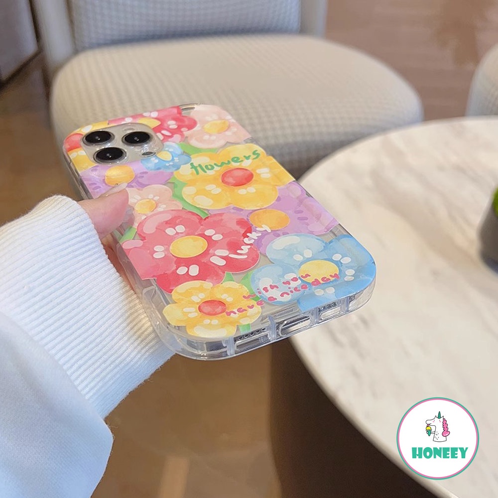 Retro Sweet Summer Sun Flower Oil Painting Art Cartoon Phone Case for IPhone 14 13 11 12 Pro Max 14 Plus Case Cute Soft Cover