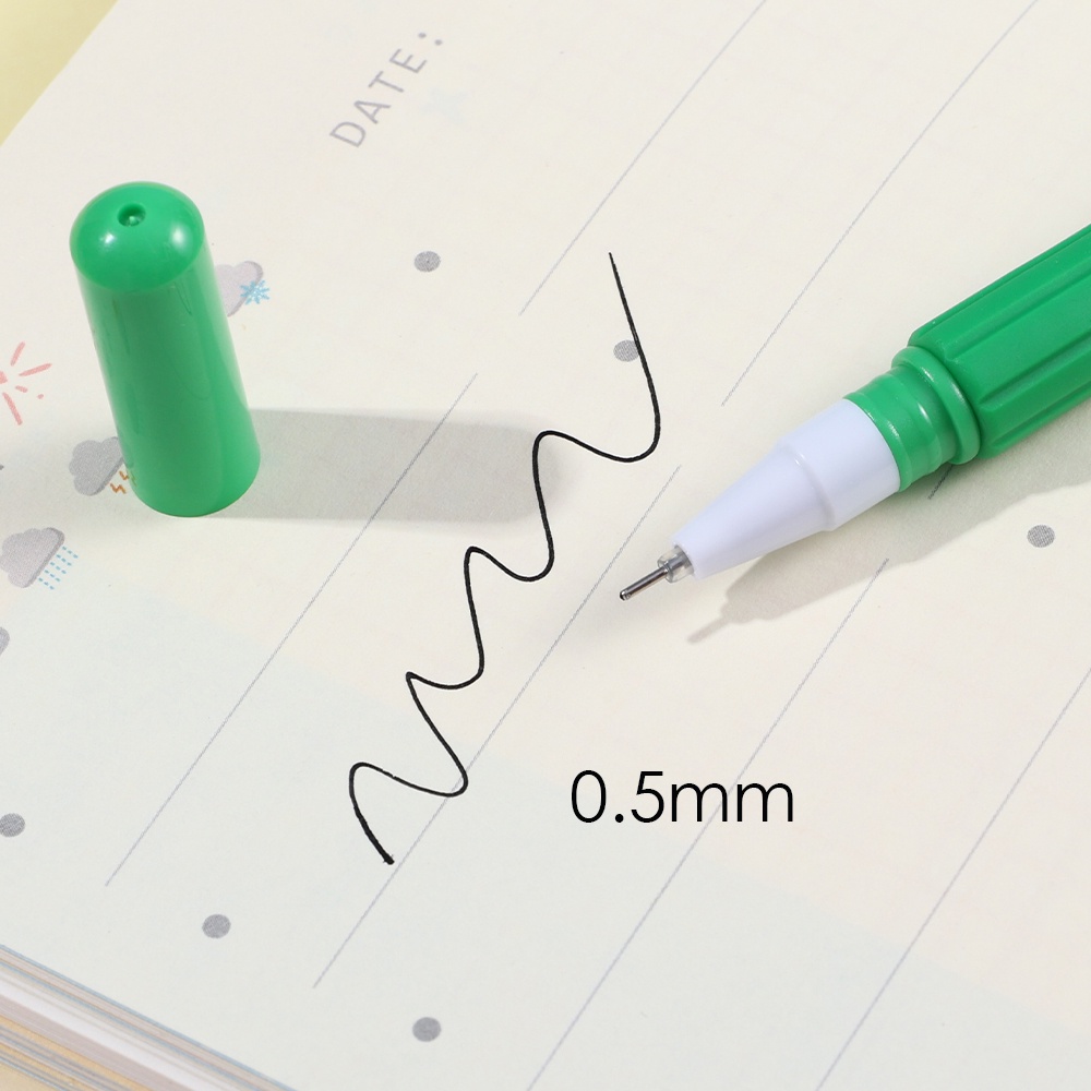 1pc Pena Gel Berbentuk Kaktus Random/Pena Tulisan Tinta Hitam 0.5mm/pena Rollerball Tanaman Lucu Kreatif/Alat Tulis Siswa Anak-Anak/Perlengkapan Kantor Sekolah