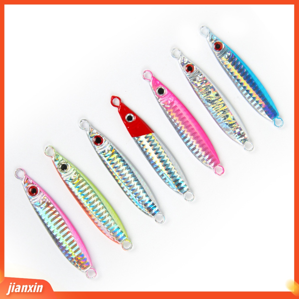 (In Stock) 30g Umpan Palsu Logam Lempar Jauh Reflektif Anti Deformasi Umpan Jigging Pancing Fishing Tackle