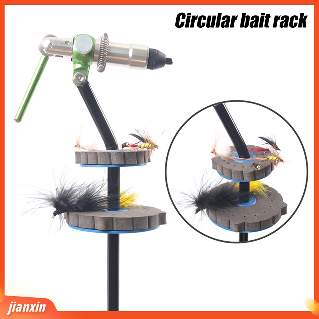 (In Stock) 1pasang Rak Pengait Pancing Bentuk Bulat Mudah Dipasang Rak Umpan Busa Tahan Lama Yang Didedikasikan Ringan Untuk Outdoor