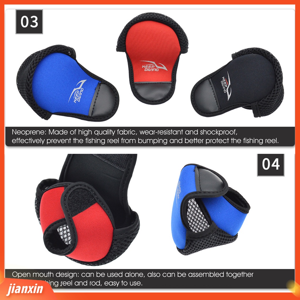 (In Stock) BG-Y102 Reusable Water Drop Wheel Bag Desain Terbuka Shockproof Spinning Reel Pelindung Case Peralatan Memancing