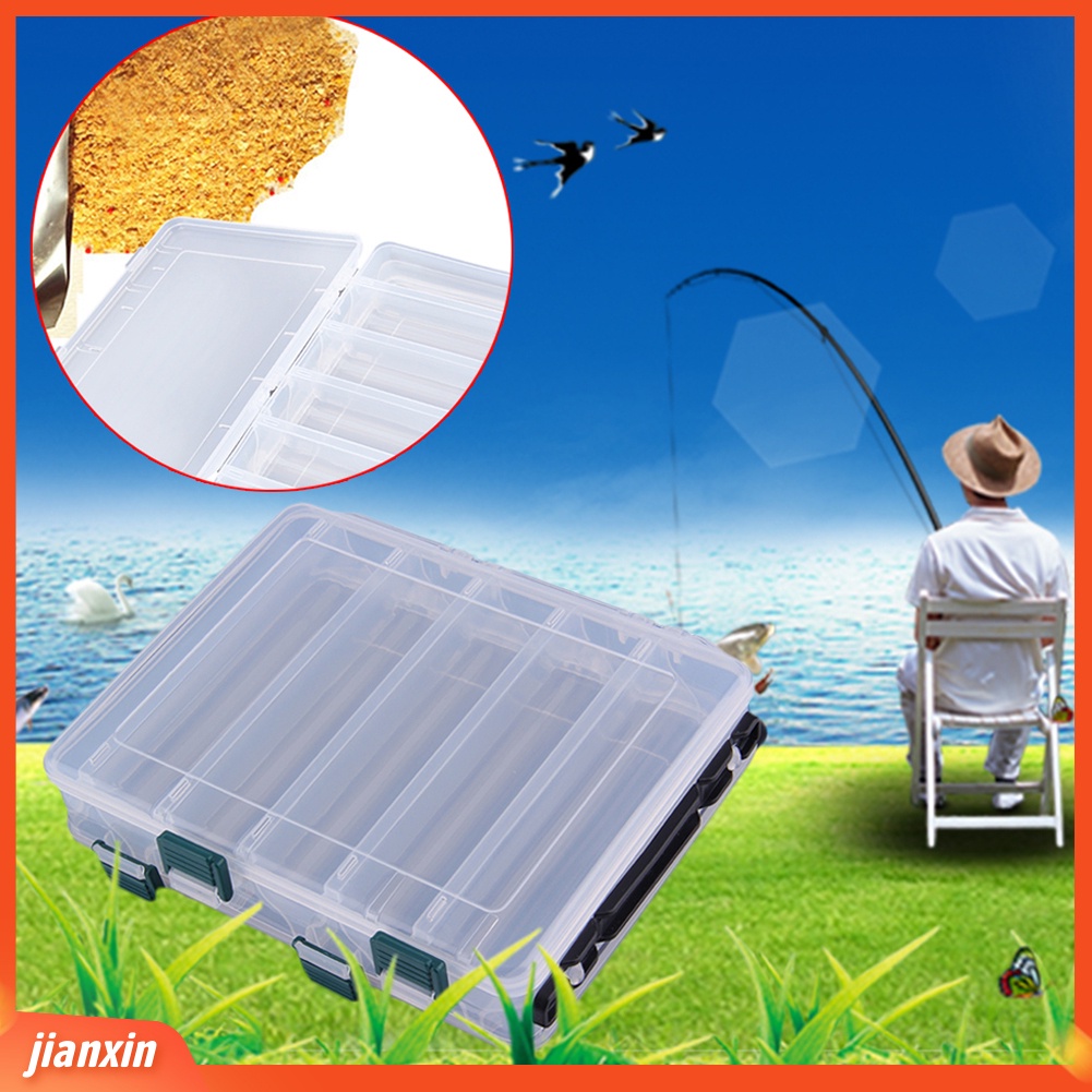 (In Stock) 12sekat Dua Sisi Umpan Pancing Tackle Hooks Baits Case Kotak Penyimpanan