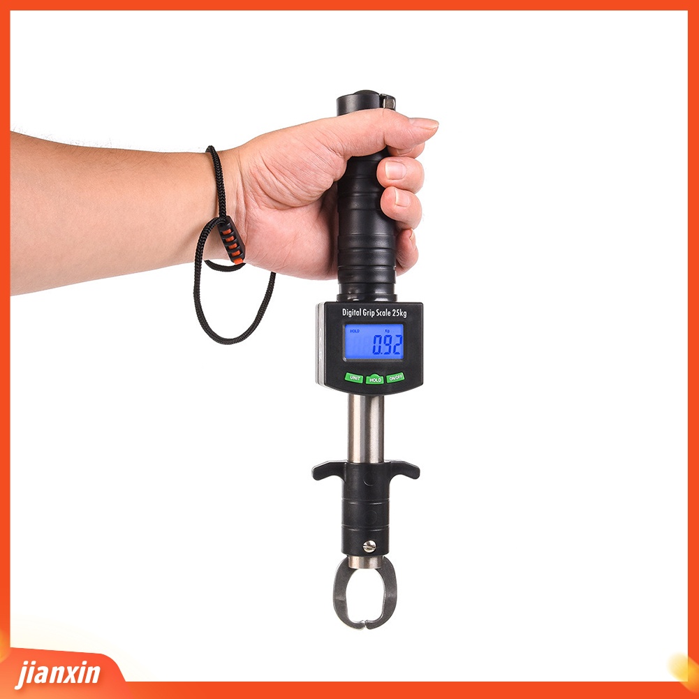 (in Stock) 3in1 Digital Grabber Timbangan Pancing Aluminium Gripper Clamp Tape Measure Tackle