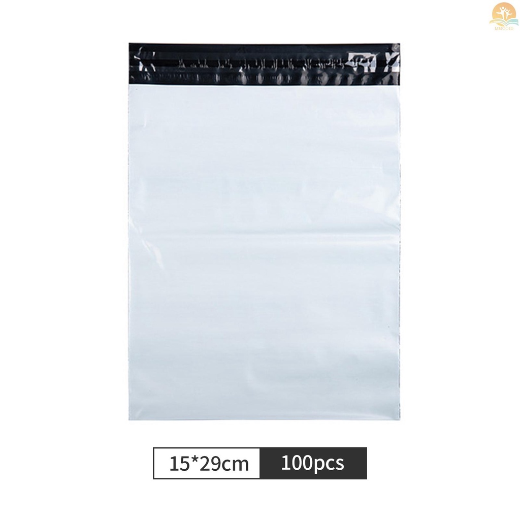 In Stock 100pcs 5.9 x 11.4 Inch Tas Pengiriman Tahan Air Poly Mailer Amplop Mailing Bags Self-Seal Perekat Kuat Packaging Bags Postal Bags Untuk Usaha Kecil Pengiriman Suppli
