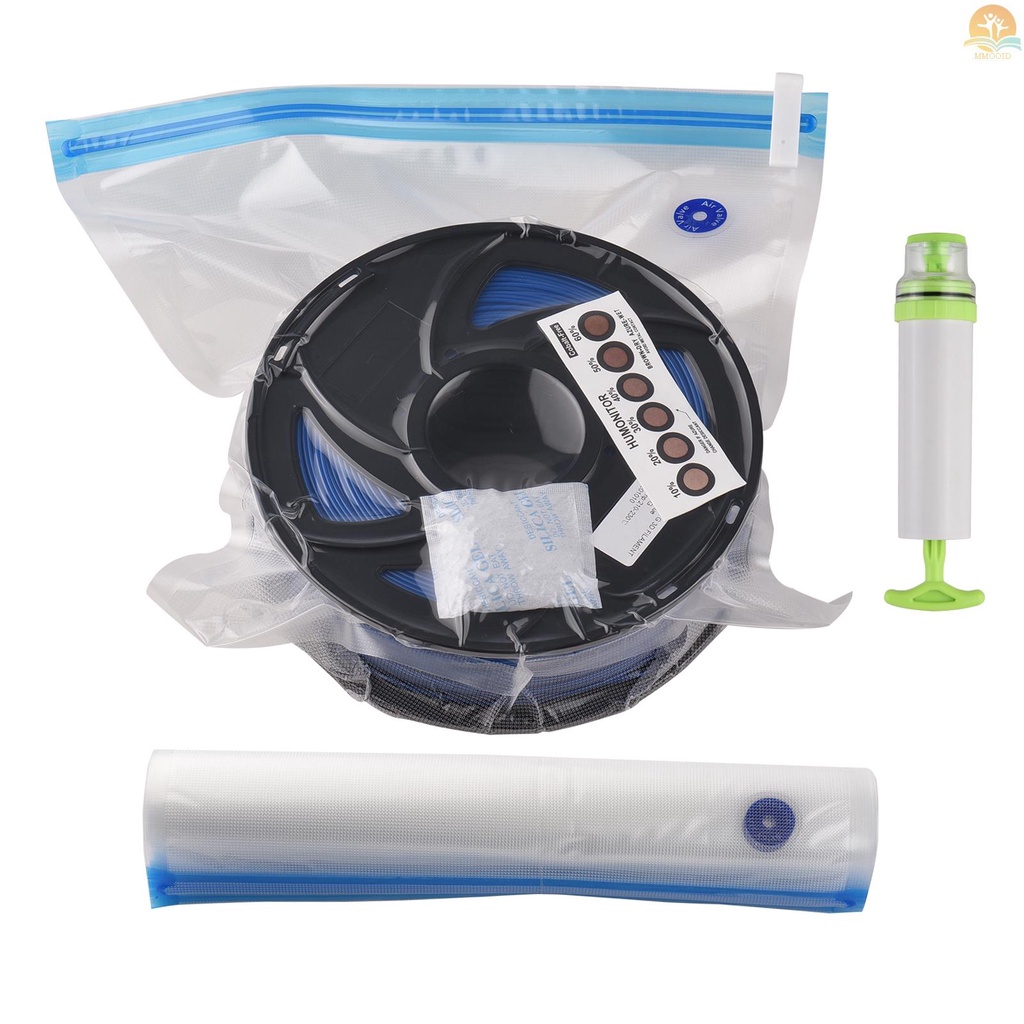 In Stock eSUN Vacuum Storage Bag Kit Untuk FDM 3D Printer Filament Vakum Kompresi Menebal Tas Penghemat Ruang Reusable Dry Pouch Dengan Pompa Tangan Klip Penyegel Indikator Kelembaban Ca