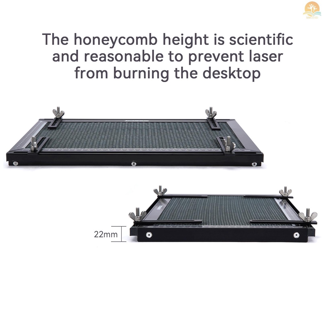 In Stock ATOMSTACK Laser Engraver F1 Honeycomb Meja Kerja Semua-metal Struktur Steel Panel Board Platform Dengan Pengukuran Untuk CO2/Diode/Fiber Mesin Ukir Laser Compatible