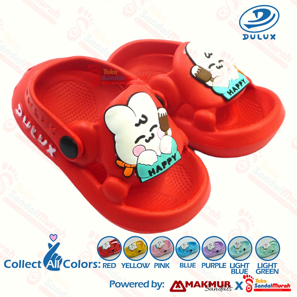 Toko Sendal Murah - Sandal Anak Balita Uk 20 - 25 / Sandal Motif Kelinci / Sandal Balita Tali Belakang / Sandal Lucu Kekinian / Sandal Sepatu Slop Nyaman [Toko Sendal Murah M 372 E KLC]