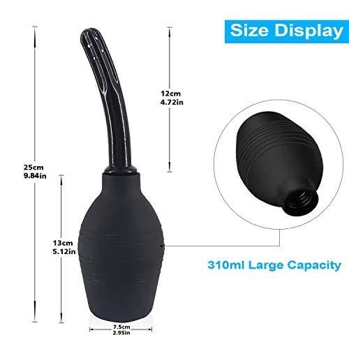 Enemator Black Alat pembersih Anus Anal Douche Big Capacity 310 Ml