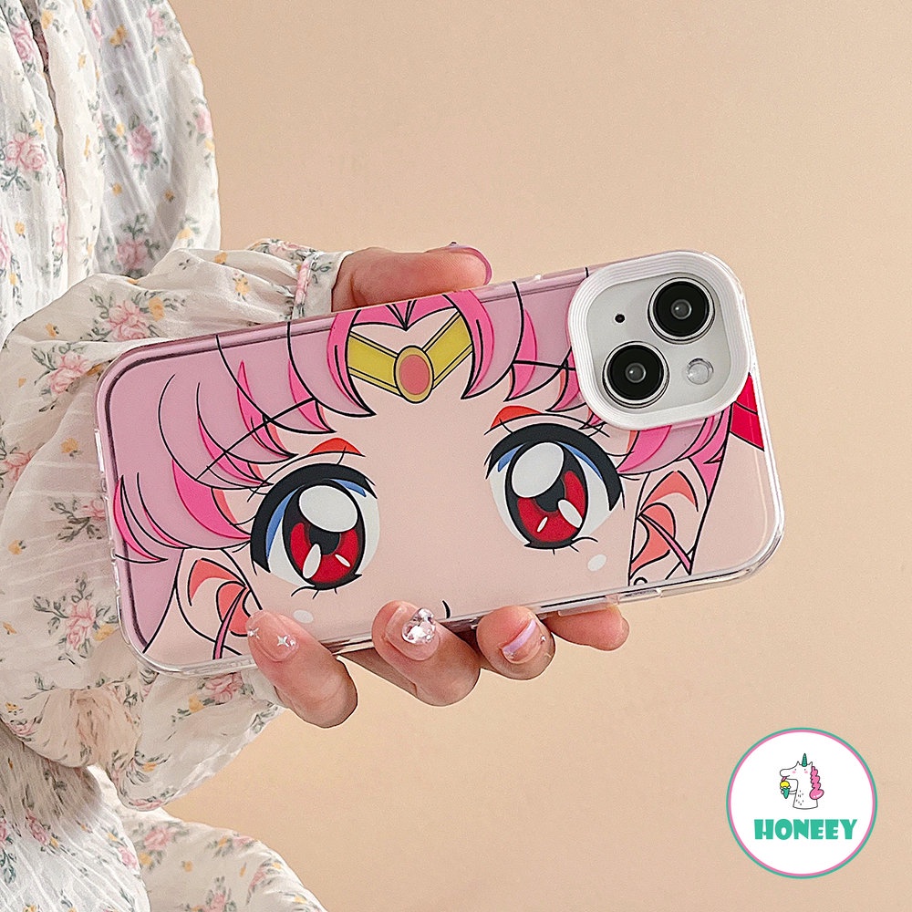 IPHONE Fashion Kartun Sailor Moon Phone Case Kompatibel Untuk Iphone14 12 13 11 Pro Max12 13pro 14pro XR XS 7Plus 8Plus 3-in-1 Removable Back Cover