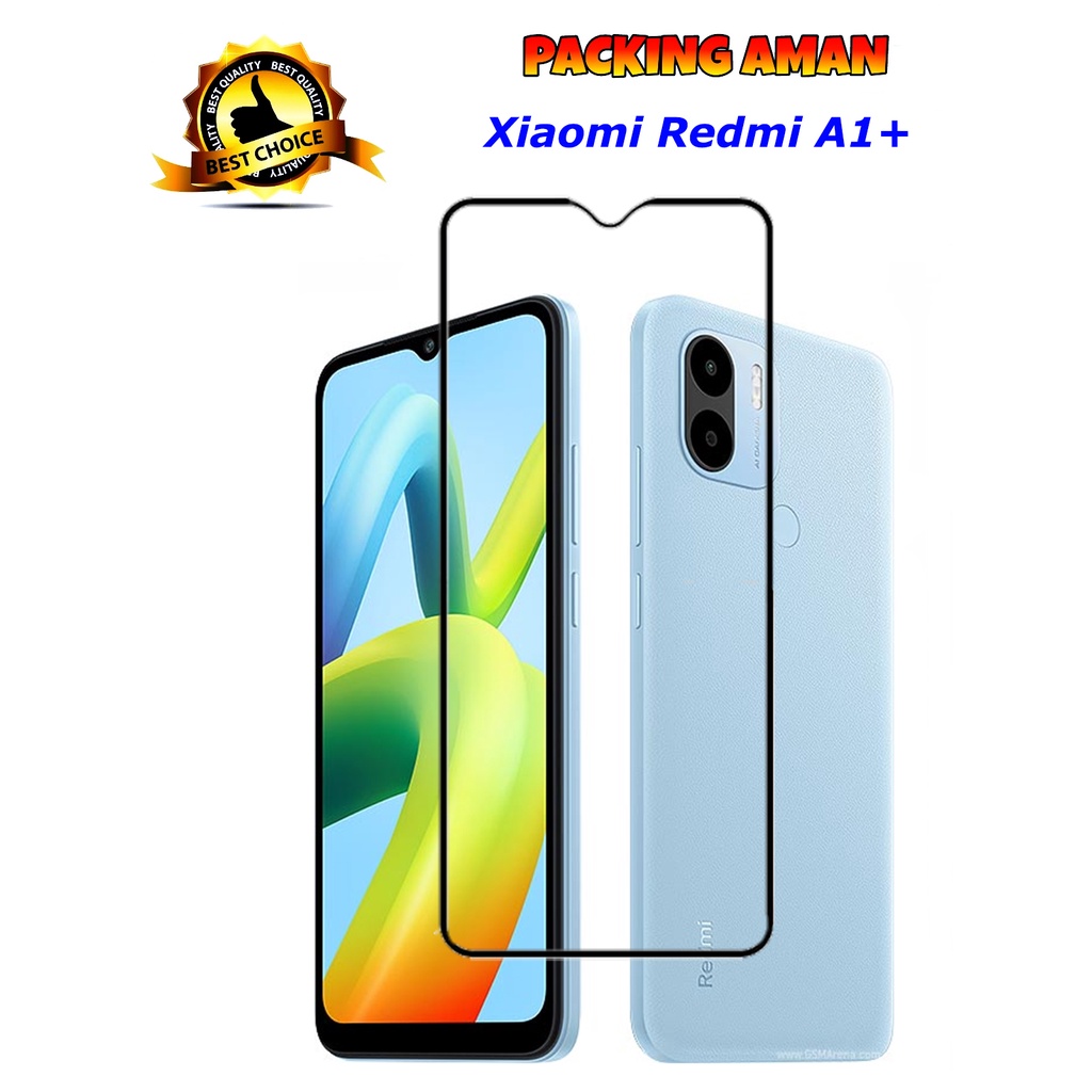 Tempered Glass Xiaomi Redmi A1 Plus Full Cover Full Screen Protector Anti Gores