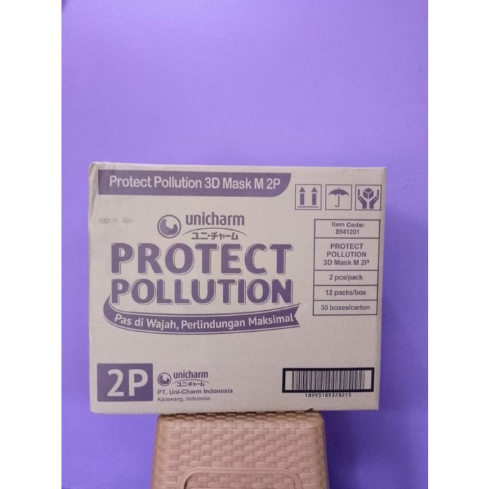Masker Unicharm Protect Pollution 3D Masker Made In Japan 1 Karton