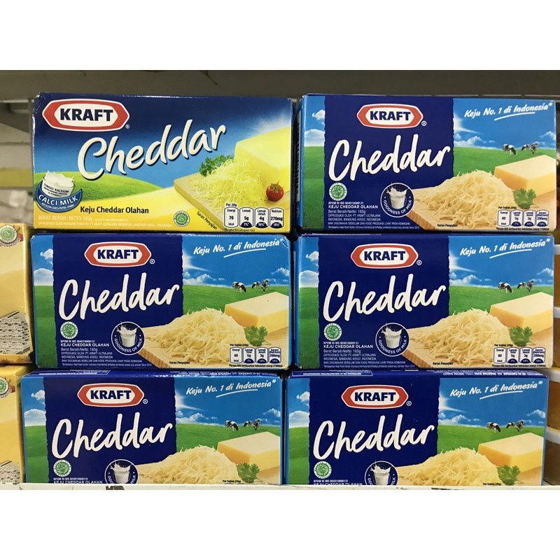 

Keju Kraft Cheddar 165gr