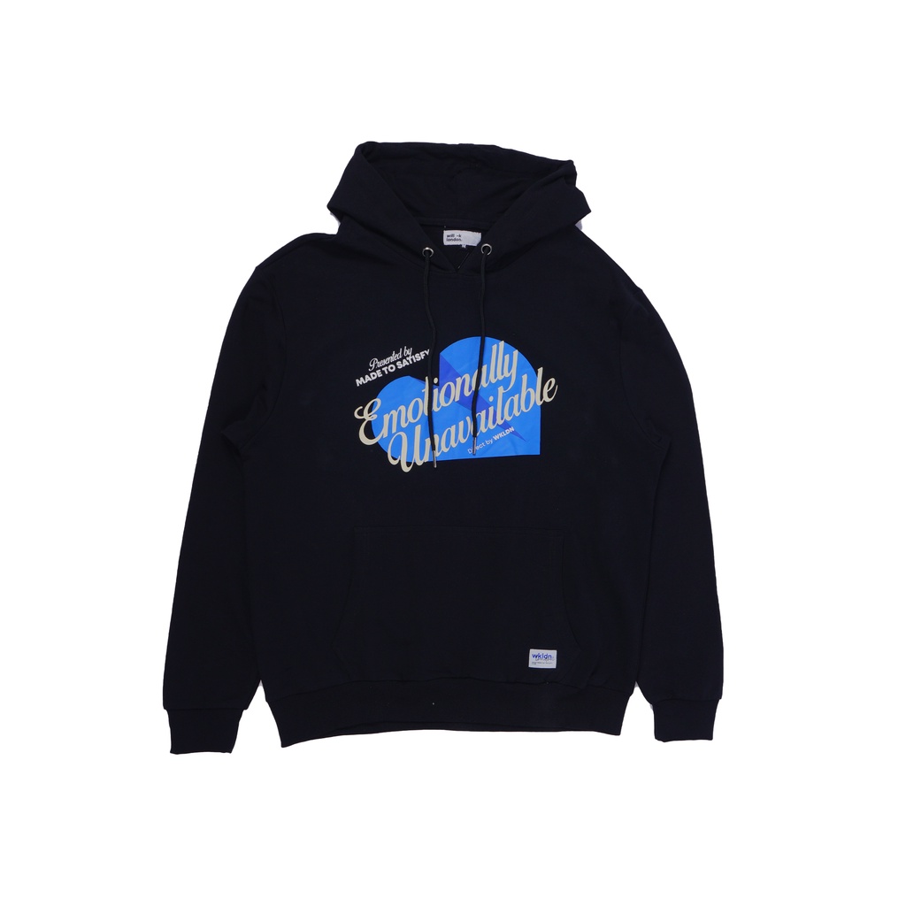 WILL-K LONDON Emotional Pullover Hoodie in Black