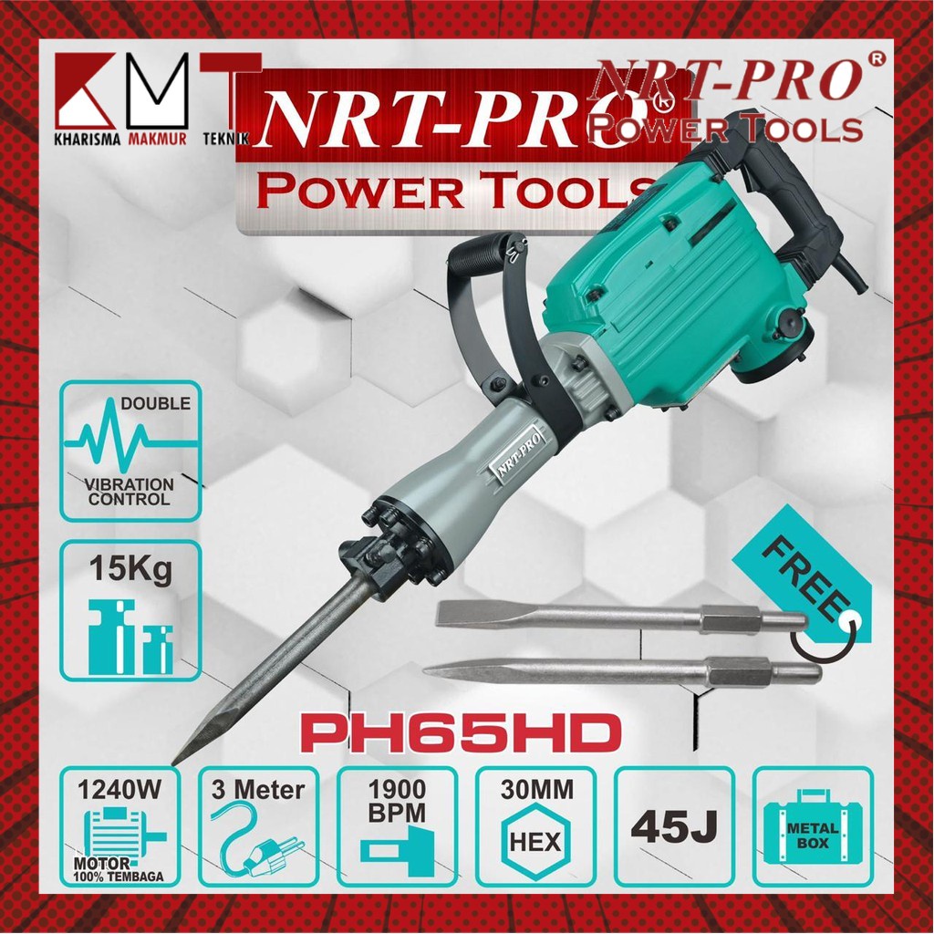HAMMER DEMOLITION / BOR BOBOK BETON / JACK HAMMER PH 65 HD NRT-PRO