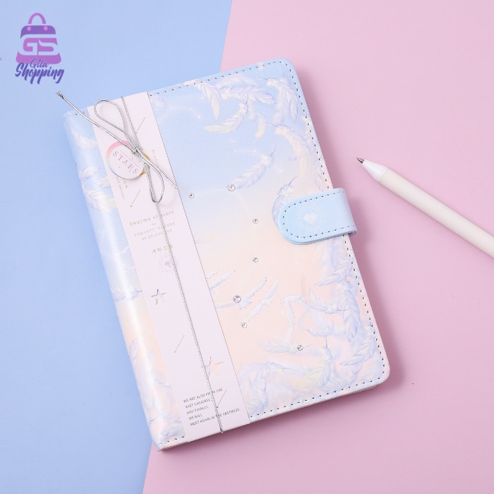 

✨BISA COD✨ -Magnetic Notebook Diary Swarms of Stars / Jurnal agenda Buku tulis - C