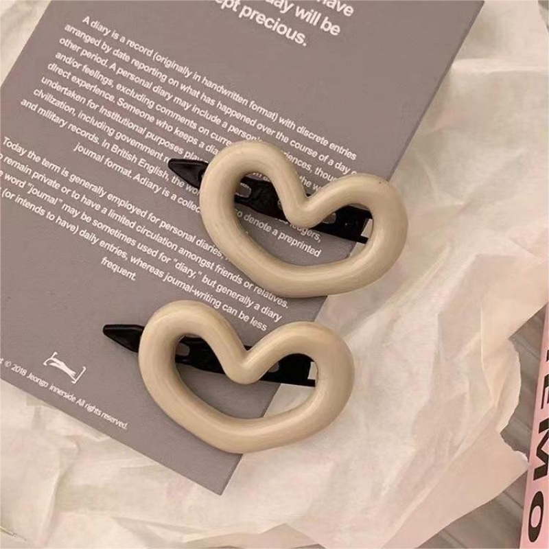 Ahellogirl Aksesoris Rambut Jepit Love Warna Permen Manis Untuk Wanita