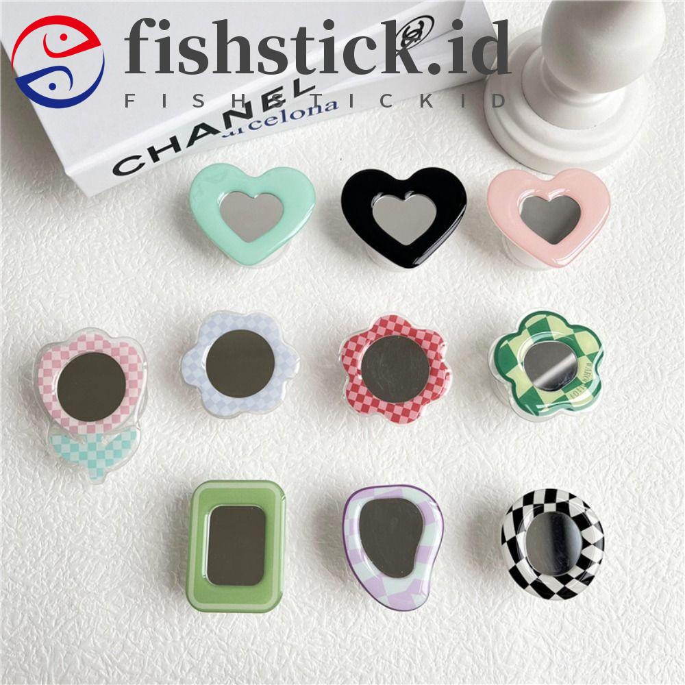 Fishstick Bunga Cermin Ponsel Holder Lucu 1pc Kartun 3d Lipat Ditarik Dukungan Smartphone Ponsel Stand Grip Tok Dukungan Berbentuk Khusus Airbag Bracket