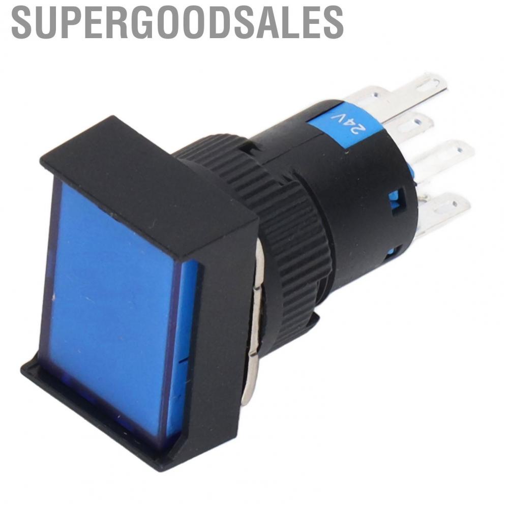 Supergoodsales Pushing Switches  ABS 5A Working Current 250V Rated Insulation Voltage Push Button Switch with Light for Equipment