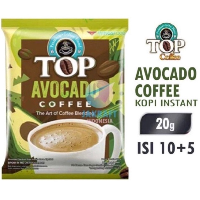 

Top AVOCADO Coffee isi 15 sachet x @22gr ORIGINAL