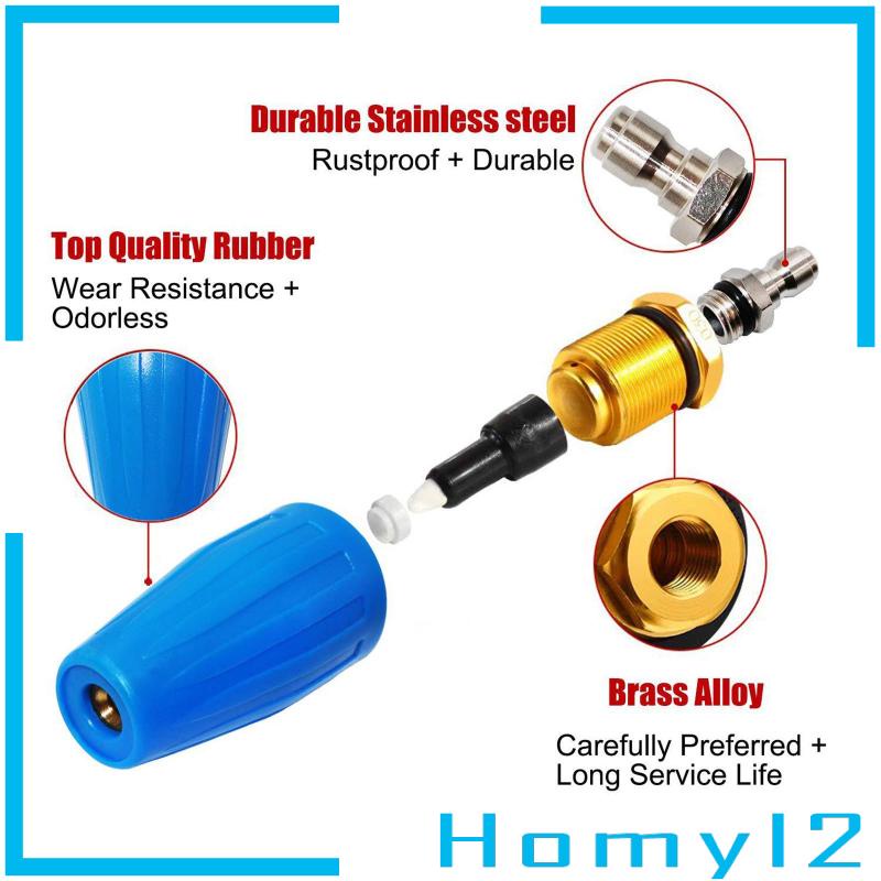 [HOMYL2] Nozzle Putar Tekanan1/4&quot; Quick Connect Untuk Membersihkan Batu Paving