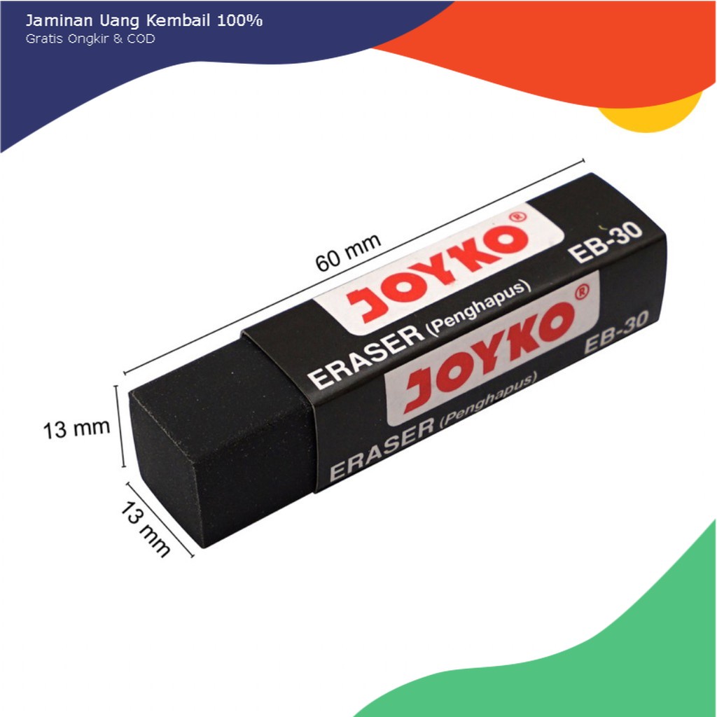 

Promo Menarik! Penghapus Joyko EB-30 Hitam Lucu 1 Pack Anak