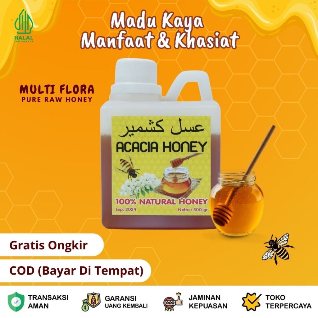 

Acacia Honey - Madu Asli Murni 500g - Natural Raw Honey