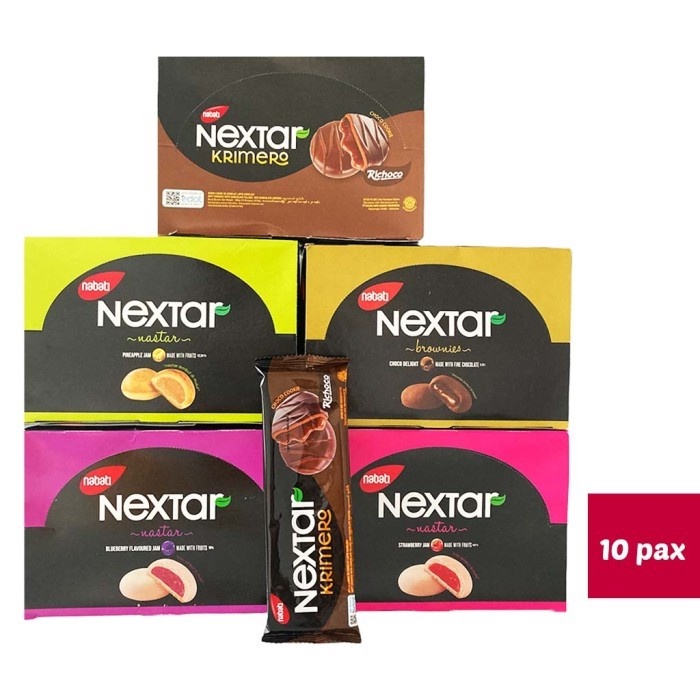 

Biskuit Nextar Nabati Brownies Cokelat Nanas Coklat Pineapple 340gr