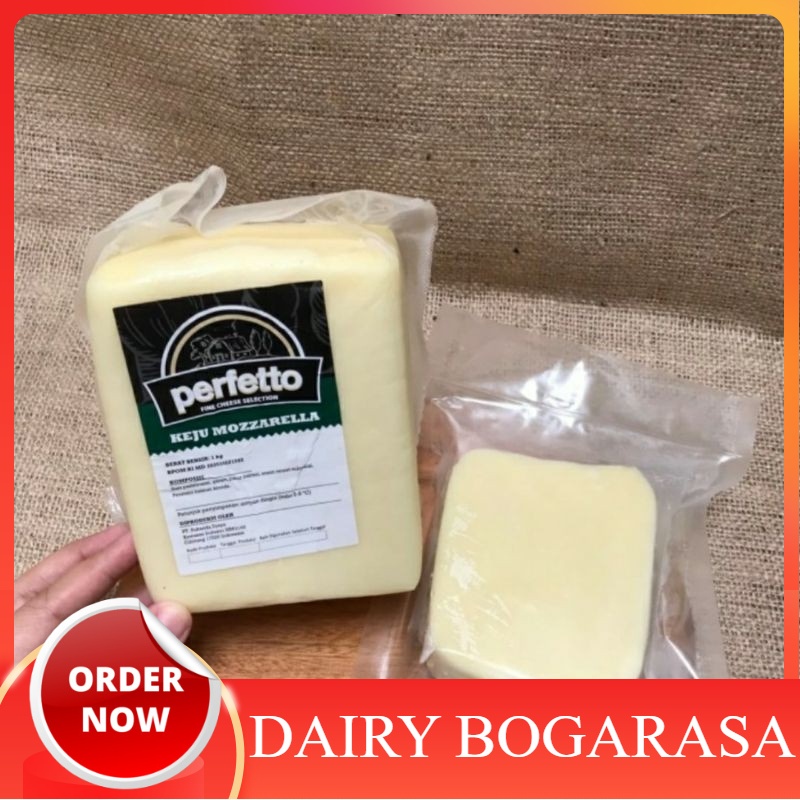 

Keju Mozzarella Perfetto 1 kg /Keju Mozarella Cheese