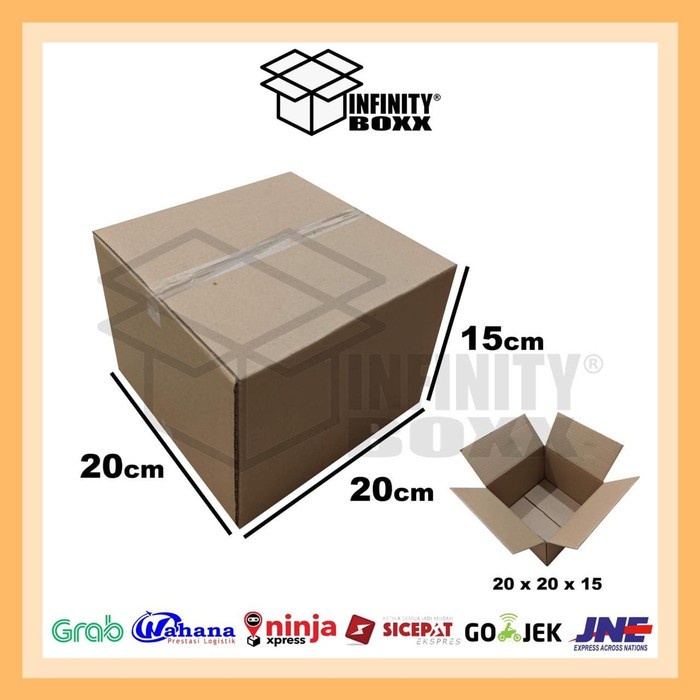

kardus box packaging packing 20x20x15 cm POLOS