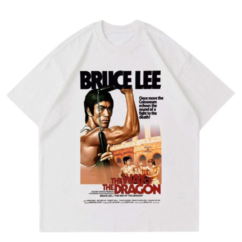 kaos BRUCE LEE - THE WAY OF THE DRAGON baju tshirt bootleg vintage pria wanita dewasa remaja anak te