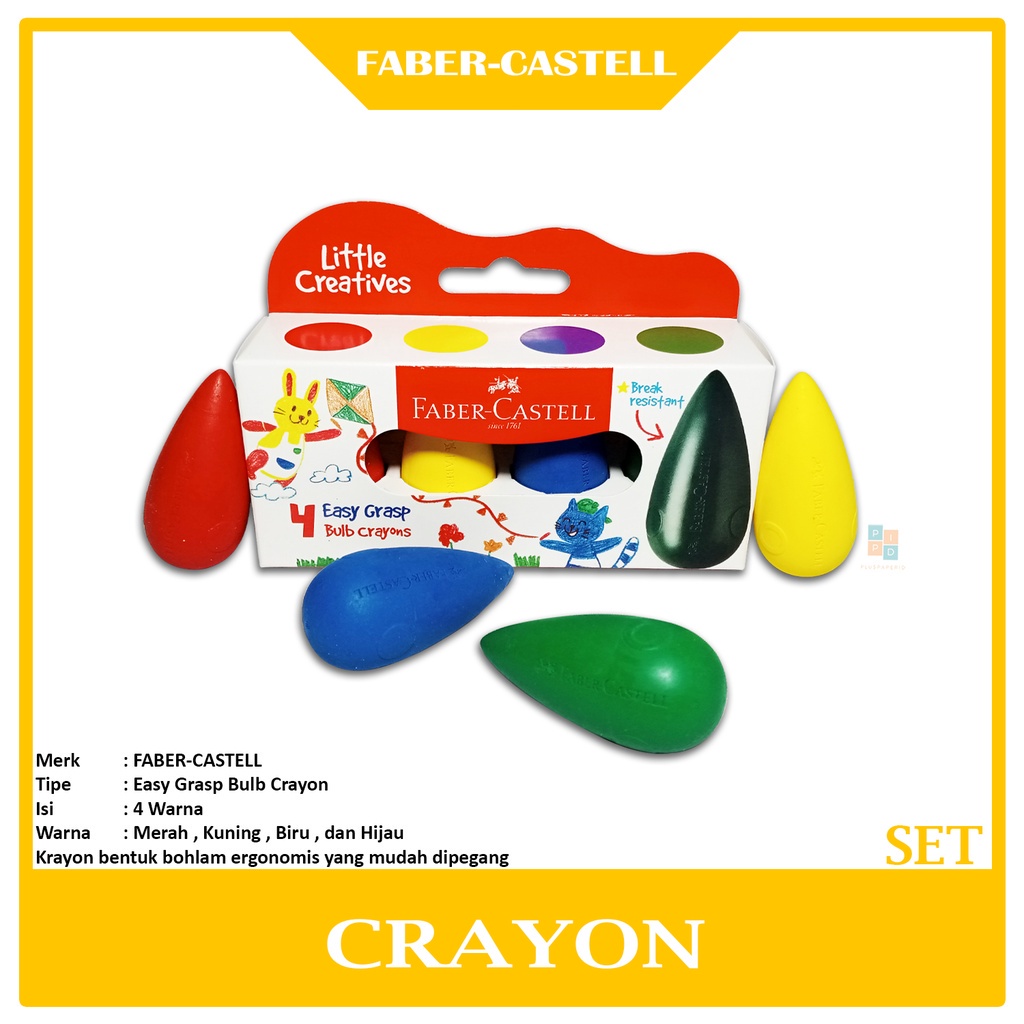 

FABER-CASTELL - Easy Graps Bulb Crayons - Set