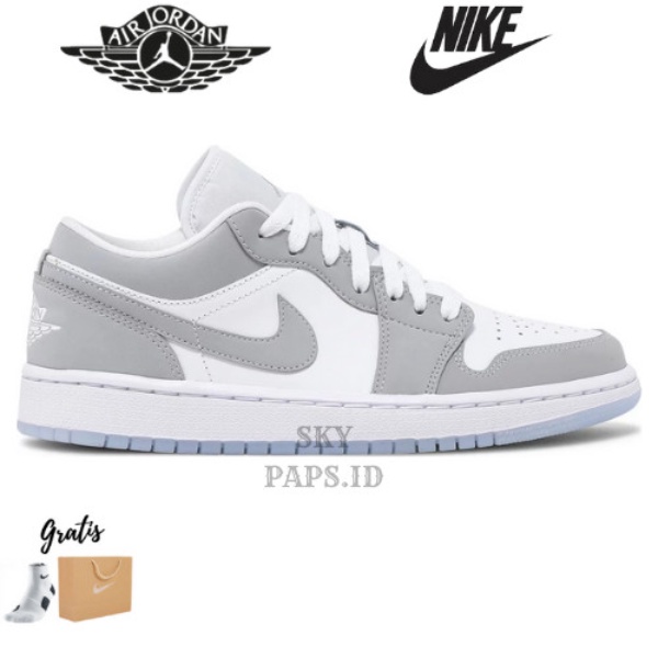 Nike Air Jordan 1 Low White Wolf Grey - 40