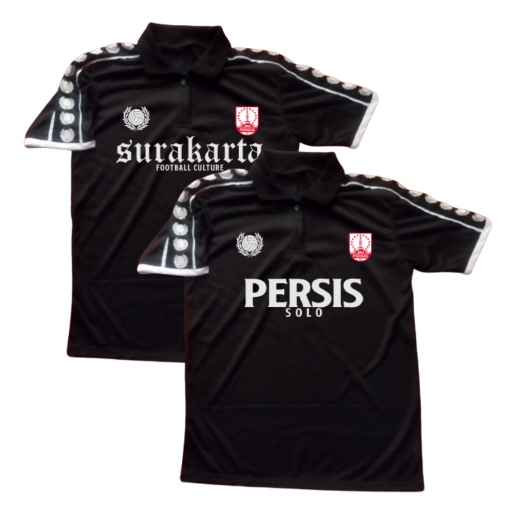 KAOS PERSIS SOLO MODEL POLO WARNA HITAM