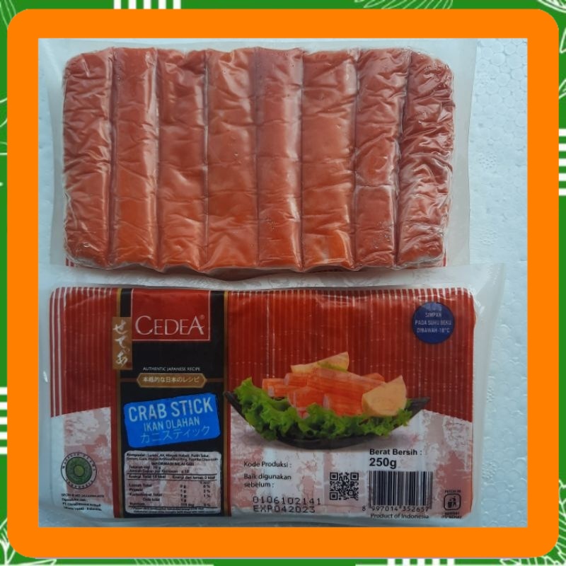 

Cedea crab stick ikan olahan 250 gram isi 16 pcs Best Seller