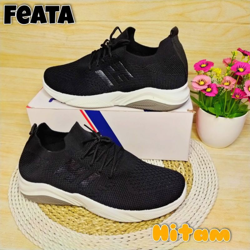 SEPATU SNEAKERS COWOK KEREN FEATA RAJUT