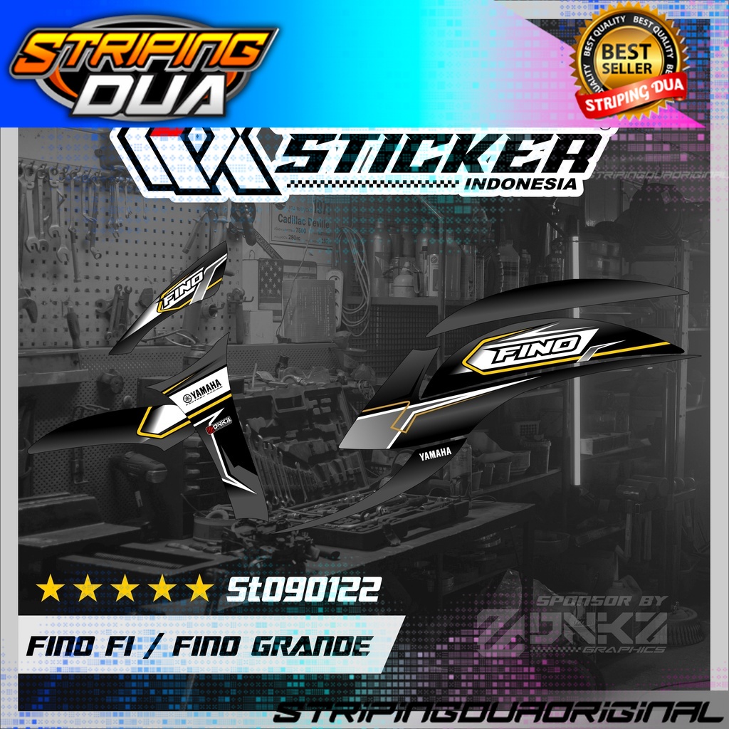 Stiker Fino FI  Grande 125 Decal Striping Fino FI  Grande 125 Premium