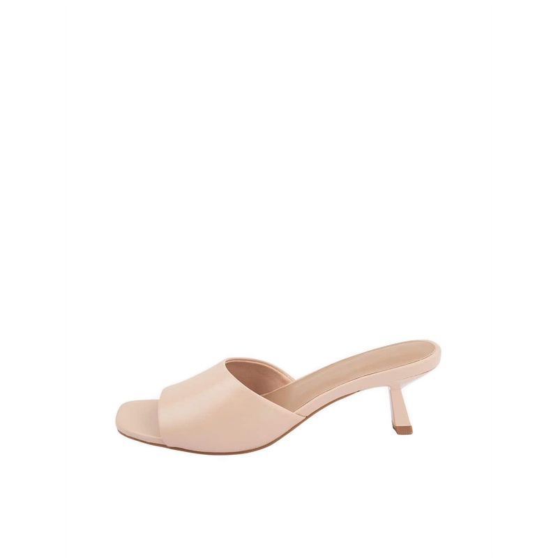 Payless Fioni Womens One Band Slide Heels - Nude_04