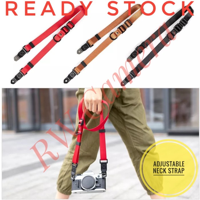 Adjustable Strap Camera Mirrorless DSLR Tali Panjang Kamera Sony Fujifilm Nikon Canon EOSR 5D 750D Z