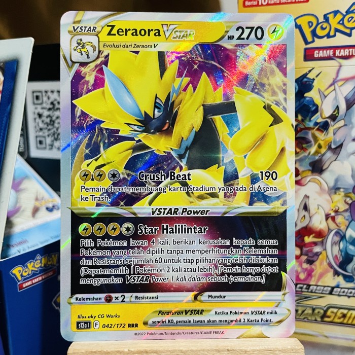 Zeraora Vstar V Star semesta - Kartu pokemon indonesia tcg card